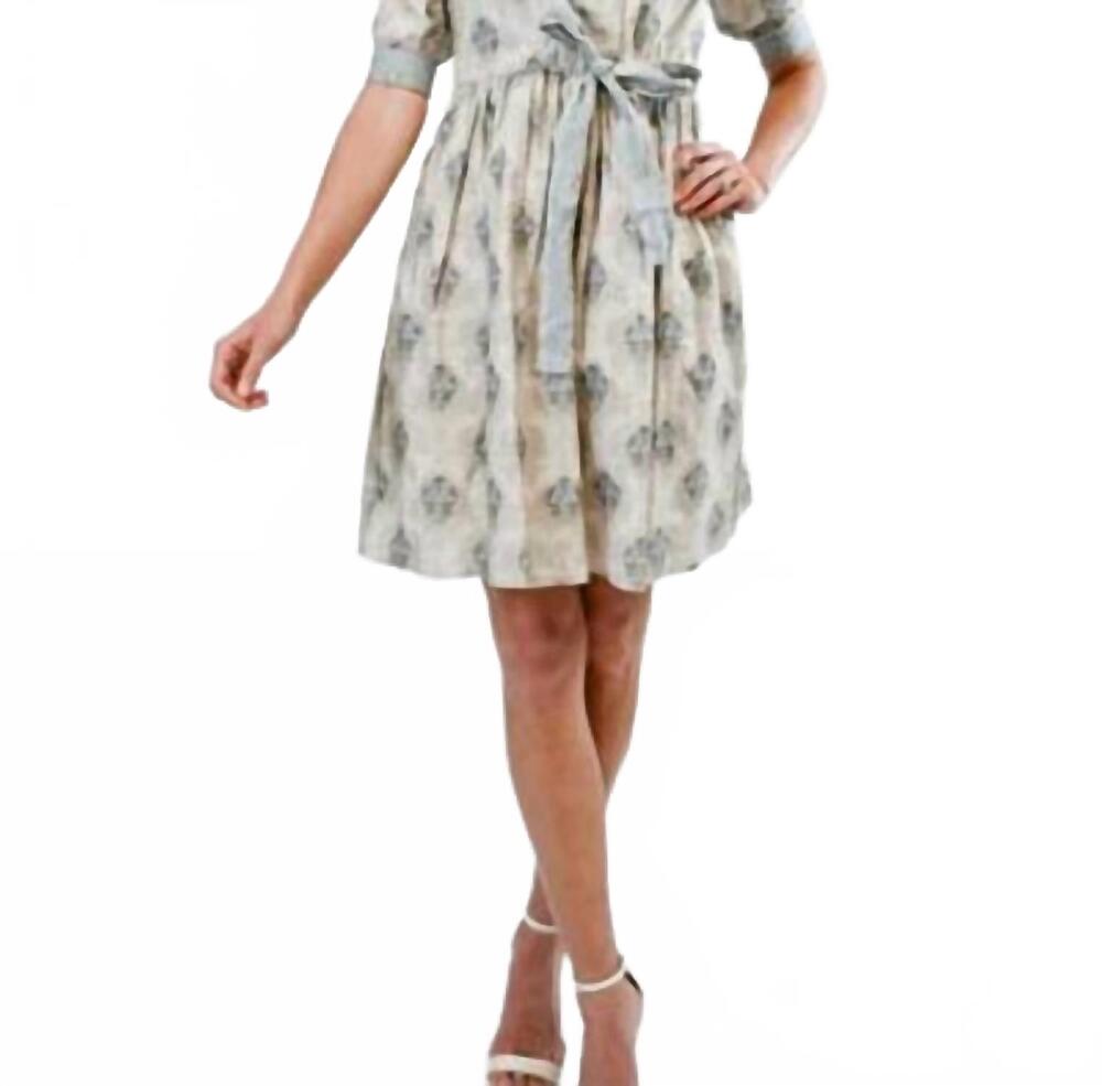 NEW VICTORIA DUNN kerra dress in gilded blooms
